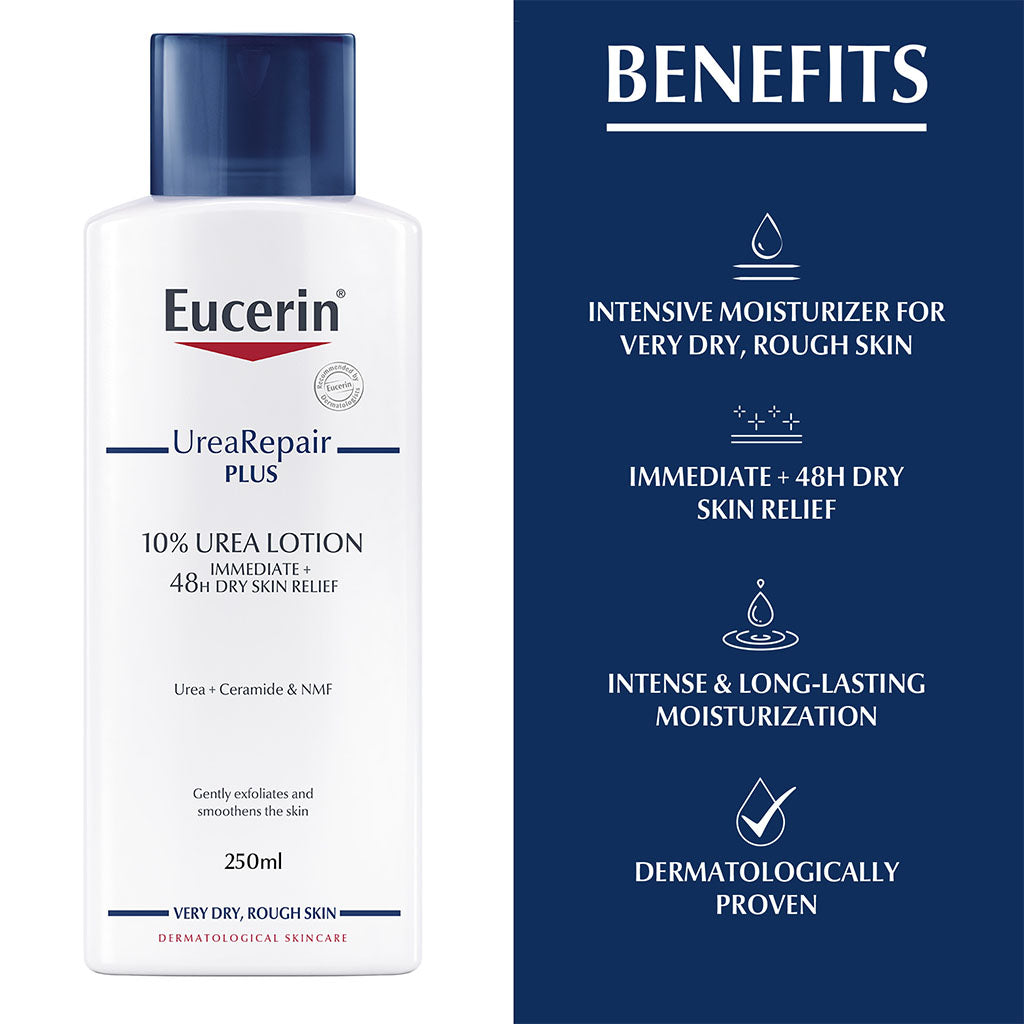 Eucerin UreaRepair Plus 10% Urea Lotion For Dry & Rough Skin 250ml - Easy Pharmacy LLC