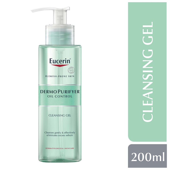Eucerin Dermo Purifyer Oil Control Cleansing Gel For Blemish Prone Skin 200ml - Easy Pharmacy LLC