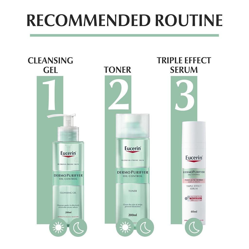 Eucerin Dermo Purifyer Oil Control Cleansing Gel For Blemish Prone Skin 200ml - Easy Pharmacy LLC