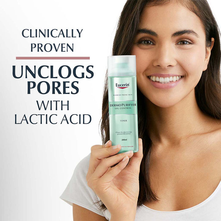 Eucerin Dermo Purifyer Oil Control Toner For Blemish Prone Skin 200ml - Easy Pharmacy LLC