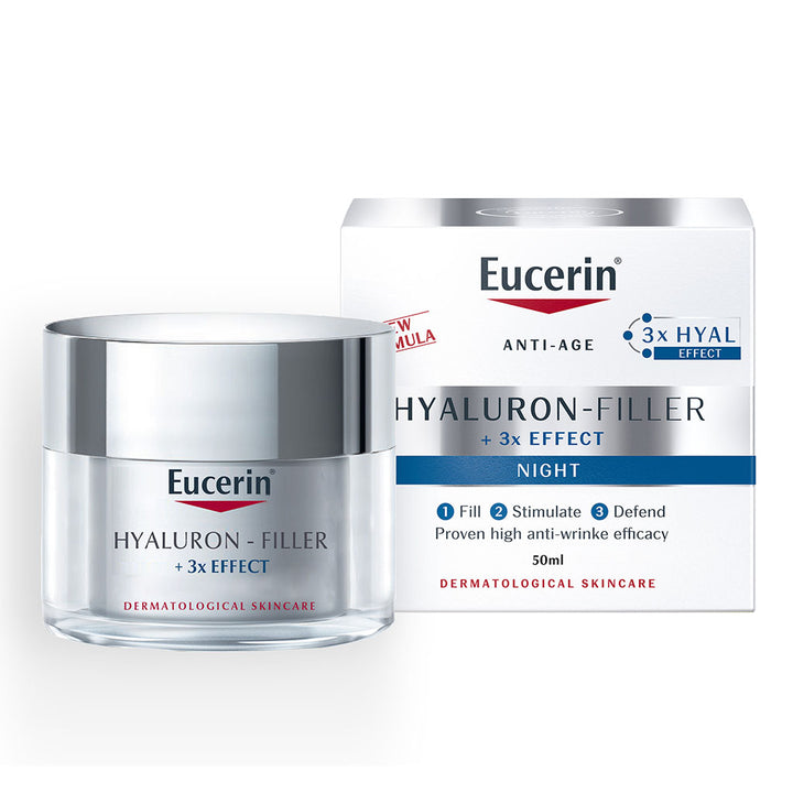 Eucerin Hyaluron-Filler 3x Effect Anti-Wrinkle Night Cream 50ml - Easy Pharmacy LLC