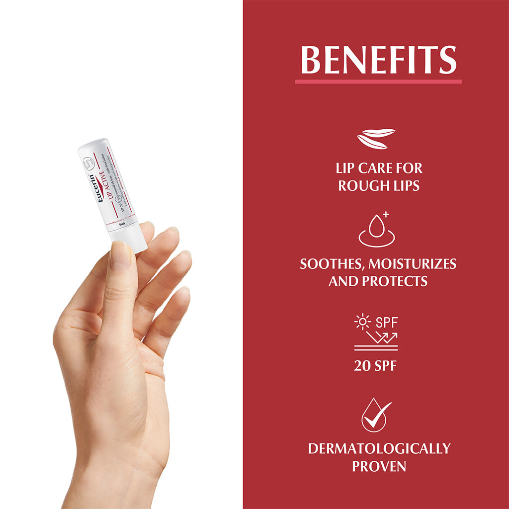 Eucerin Lip Soothing Active Stick For Dry & Chapped Lips 4.8g - Easy Pharmacy LLC