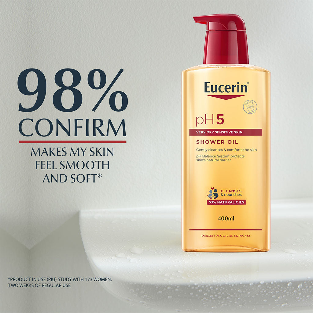Eucerin pH5 Skin Protection Moisturizing Shower Oil For Very Dry & Sensitive Skin 400ml - Easy Pharmacy LLC