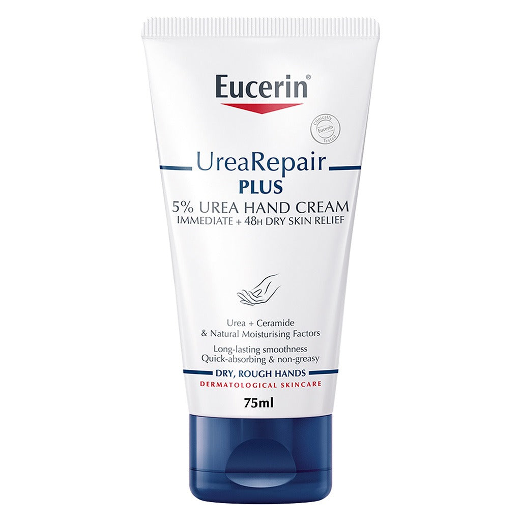 Eucerin UreaRepair Plus 5% Urea Hand Cream For Dry & Rough Hands 75ml - Easy Pharmacy LLC