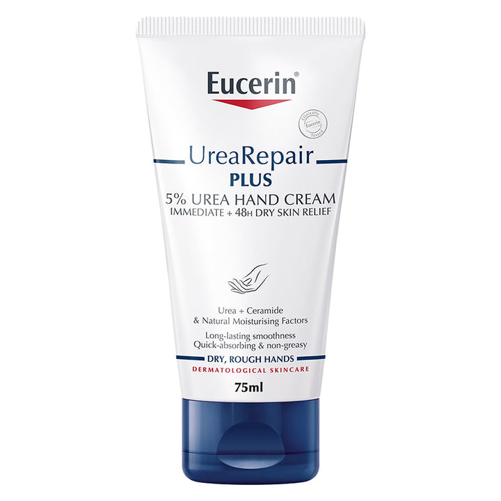 Eucerin UreaRepair Plus 5% Urea Hand Cream For Dry & Rough Hands 75ml - Easy Pharmacy LLC