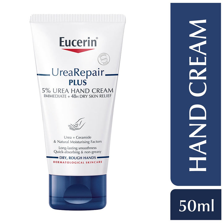 Eucerin UreaRepair Plus 5% Urea Hand Cream For Dry & Rough Hands 75ml - Easy Pharmacy LLC