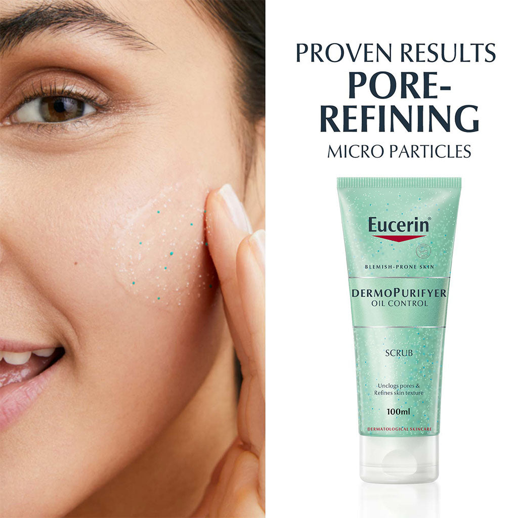 Eucerin Dermo Purifyer Oil Control Scrub For Blemish Prone Skin 100ml - Easy Pharmacy LLC