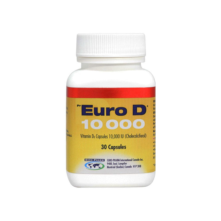Euro D 10000 IU Capsules 30's - Easy Pharmacy LLC