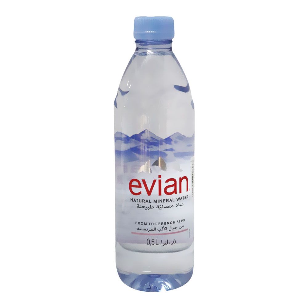 Evian Natural Mineral Water 0.5 L - Easy Pharmacy LLC