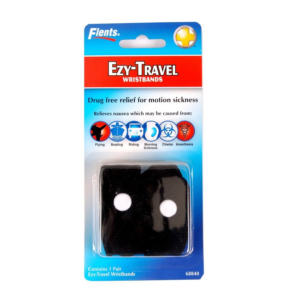 Flents Ezy-Travel Wrist Bands Black 68840 - Easy Pharmacy LLC