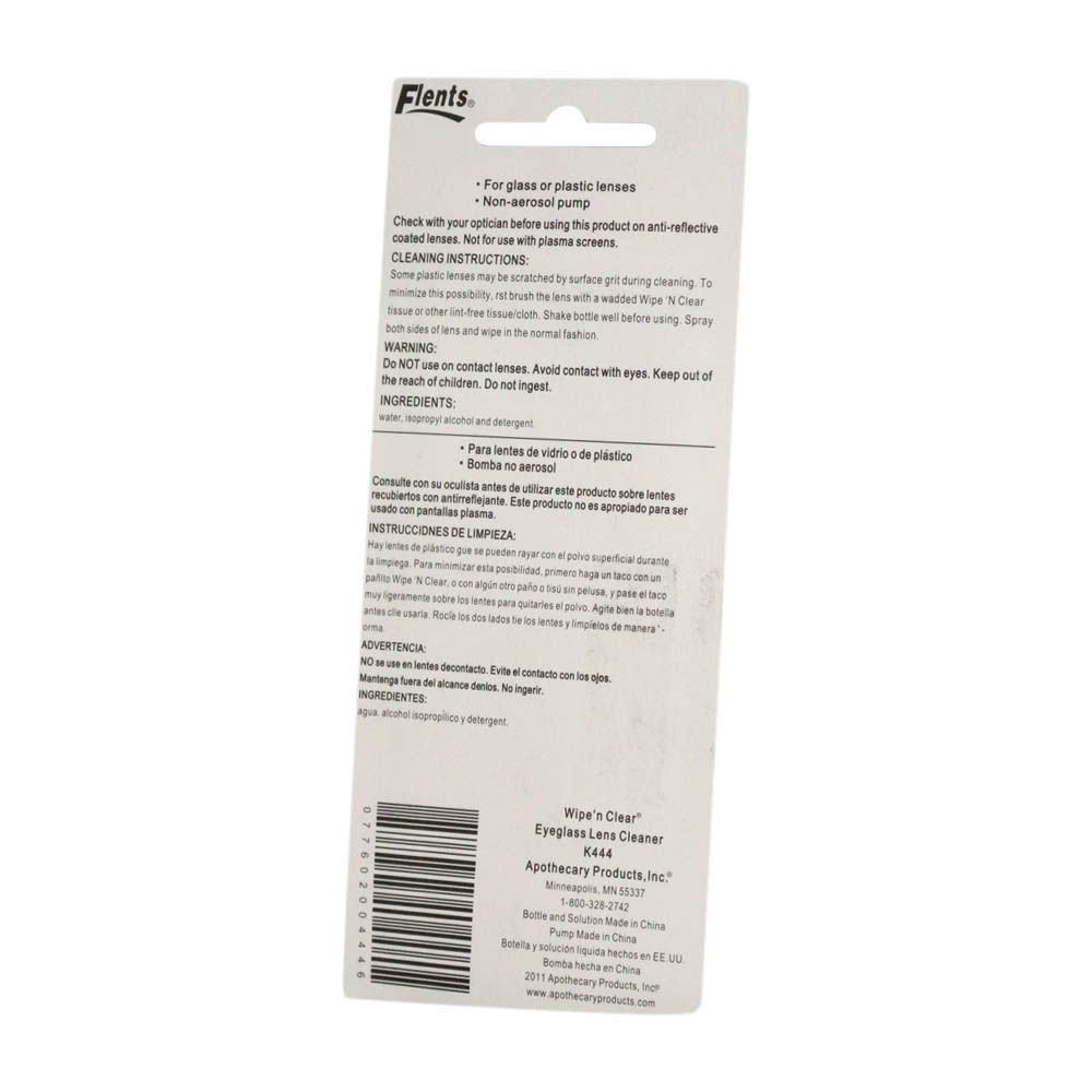 Flents Wipe N Clear Eyeglass Lens Cleaner 14.5 mL - Easy Pharmacy LLC