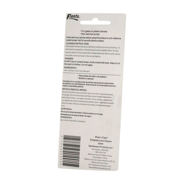Flents Wipe N Clear Eyeglass Lens Cleaner 14.5 mL - Easy Pharmacy LLC