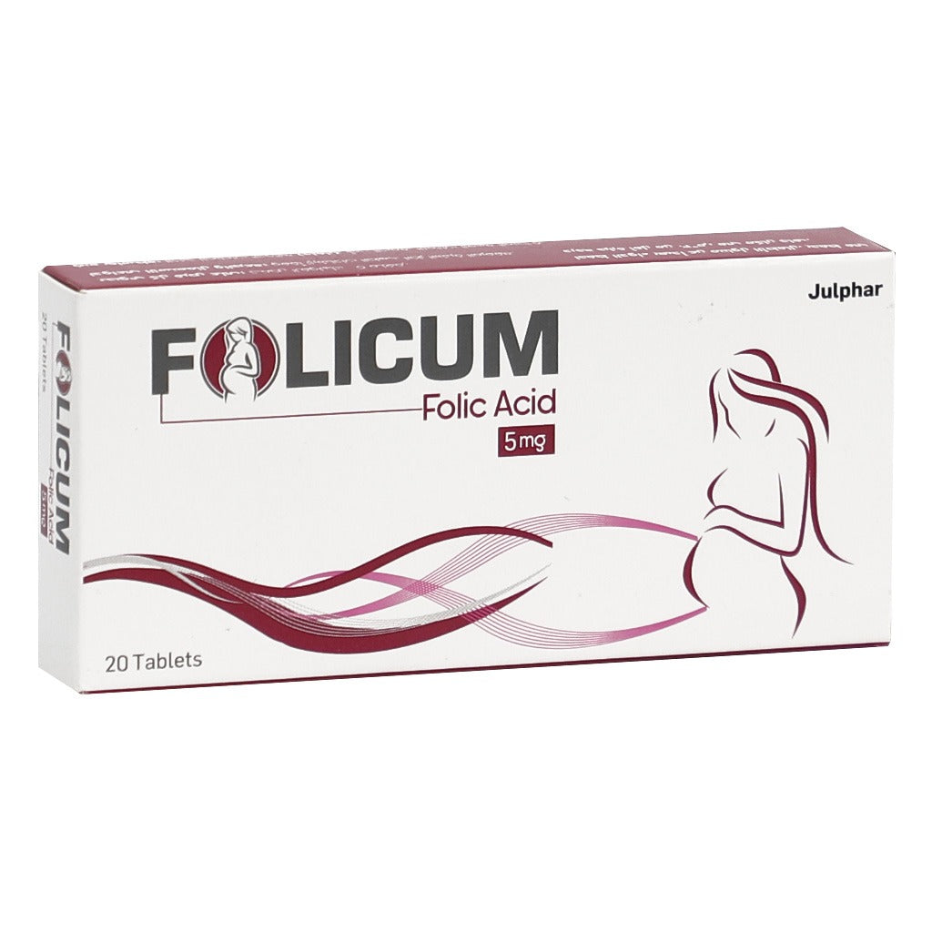 Folicum 5 mg Tablets 20's - Easy Pharmacy LLC