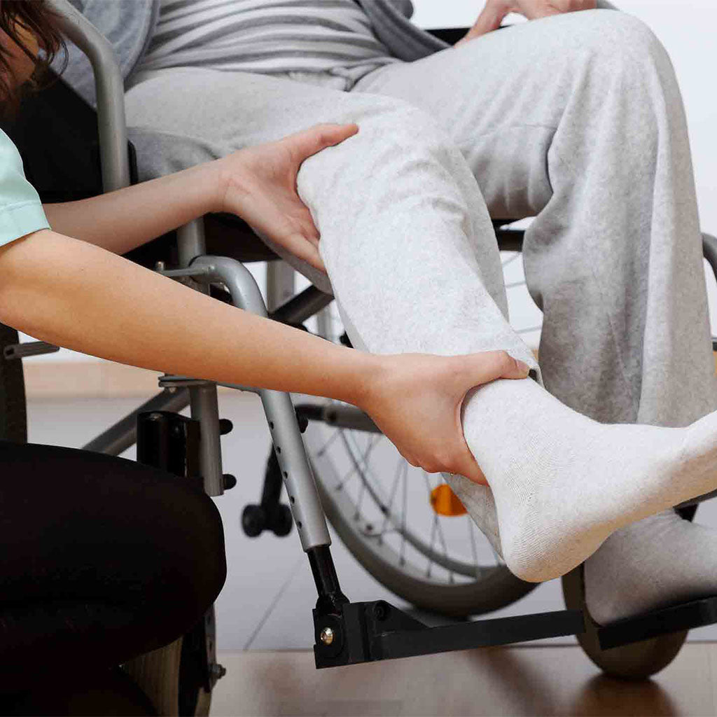 Genemax Reclining Wheelchair With Detachable Full Length Padded Armrest 18 GMP-7F - Easy Pharmacy LLC