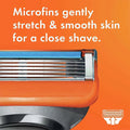 Gillette Fusion 5 Manual Razor Blade Refill For Smooth Long Lasting Shave, Pack of 4's
