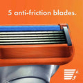 Gillette Fusion 5 Manual Razor Blade Refill For Smooth Long Lasting Shave, Pack of 4's
