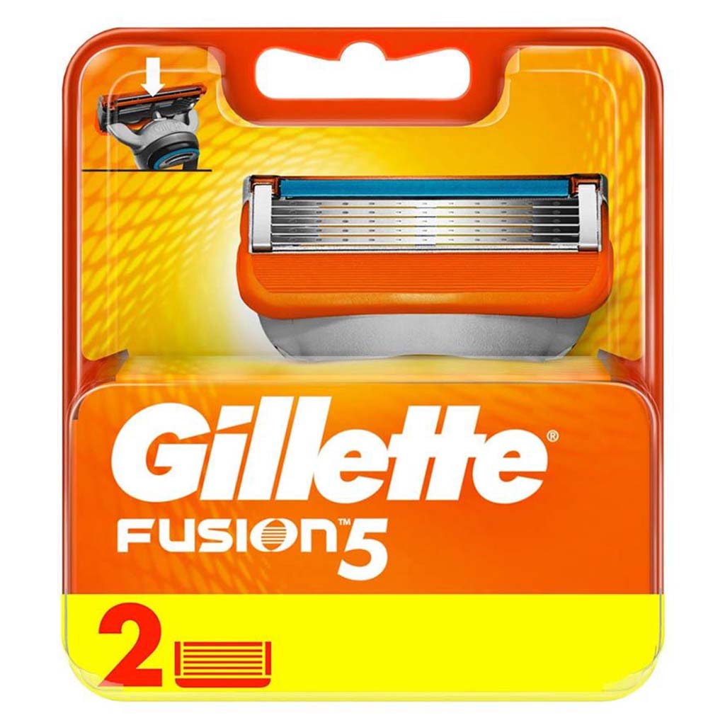 Gillette Fusion 5 Manual Razor Blade Refill For Smooth Long Lasting Shave, Pack of 2's - Easy Pharmacy LLC