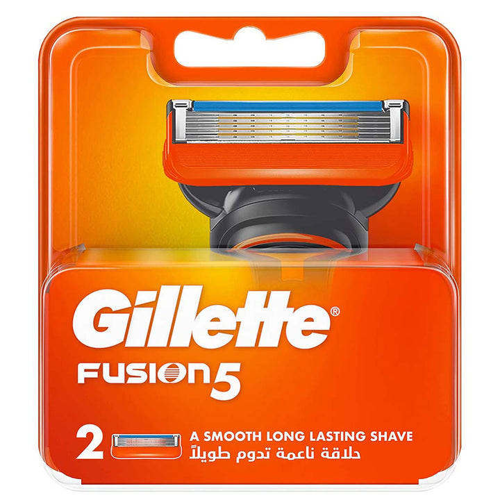 Gillette Fusion 5 Manual Razor Blade Refill For Smooth Long Lasting Shave, Pack of 2's - Easy Pharmacy LLC