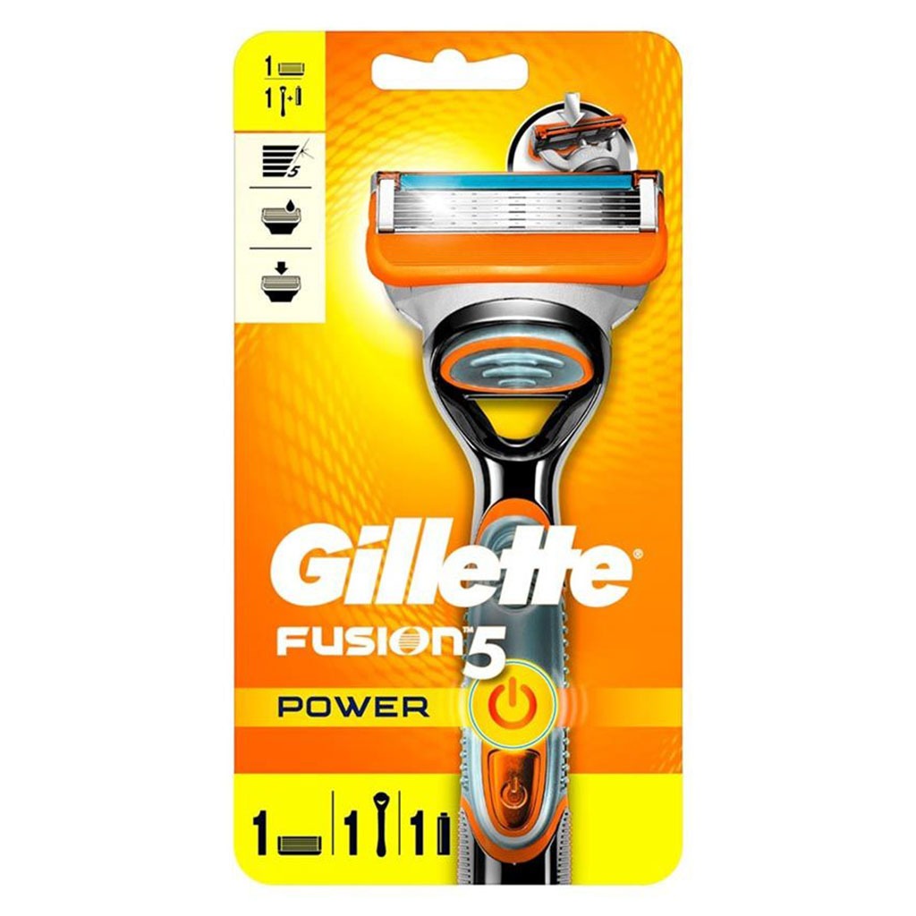 Gillette Fusion 5 Power Razor For Perfect Shave & Beard Shape, Pack of 1's - Easy Pharmacy LLC