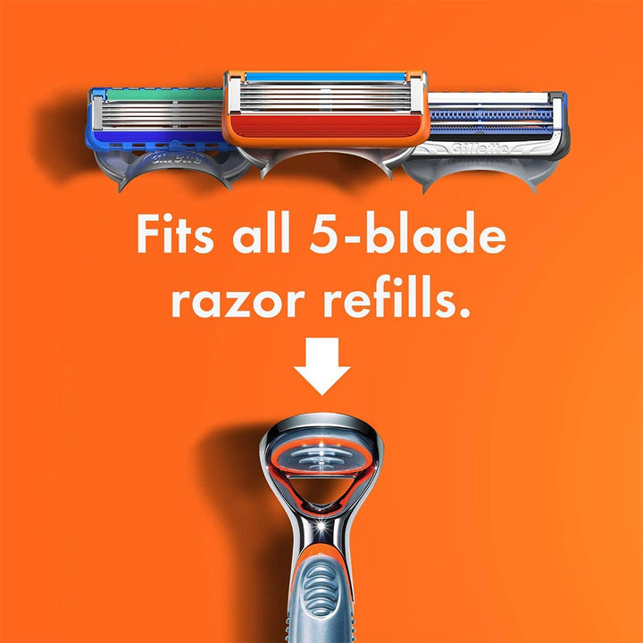 Gillette Fusion 5 Power Razor For Perfect Shave & Beard Shape, Pack of 1's - Easy Pharmacy LLC
