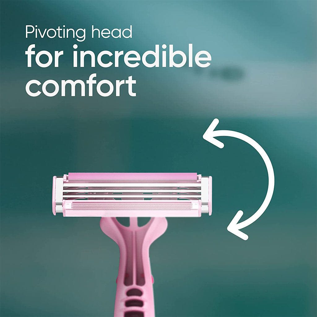 Gillette Simply Venus 3 Disposable Womens Razor, Pack of 4's - Easy Pharmacy LLC