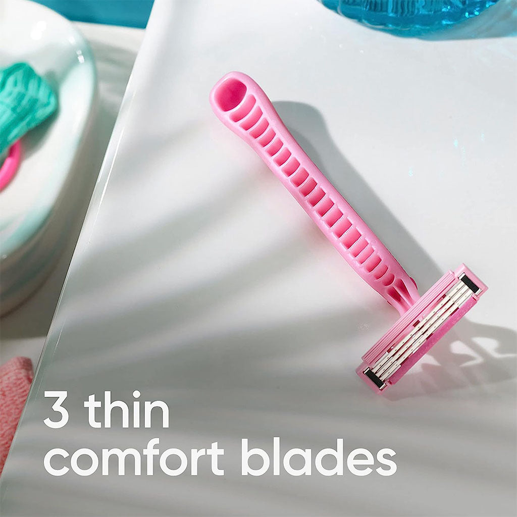 Gillette Simply Venus 3 Disposable Womens Razor, Pack of 4's - Easy Pharmacy LLC