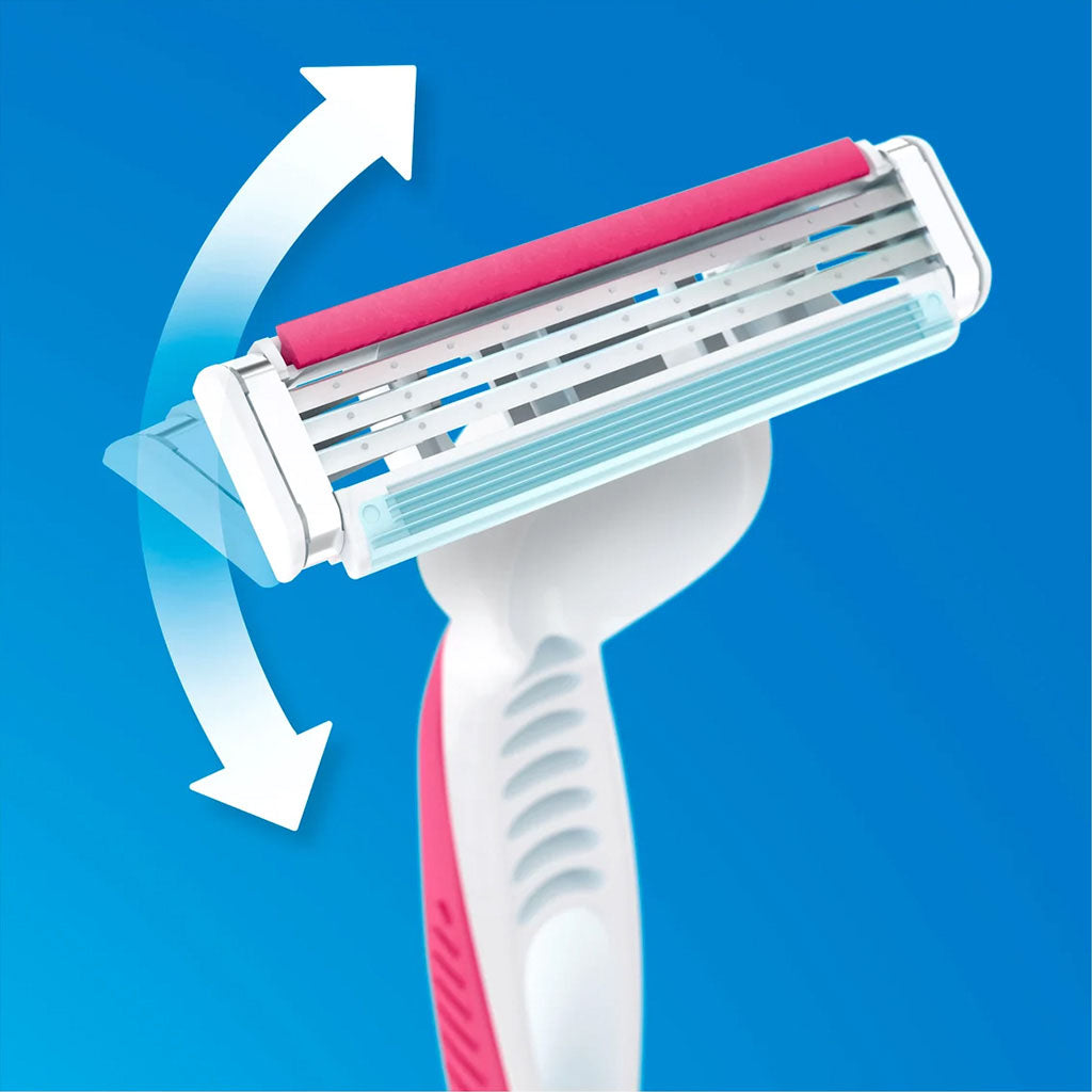 Gillette Simply Venus 3 Plus Disposable Razor For Women, Pack of 3's - Easy Pharmacy LLC