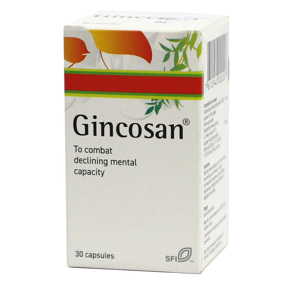 Gincosan Capsules 30's - Easy Pharmacy LLC