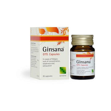 Ginsana Herbal Nutrition Capsules for Daily Energy & Balance – 30 Capsules