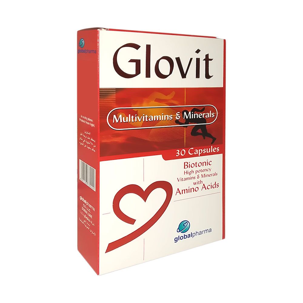Glovit Multivitamins & Minerals Capsules 30's - Easy Pharmacy LLC