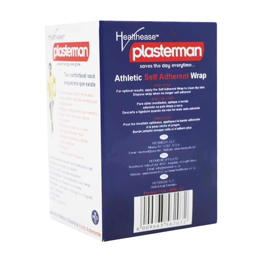 Heathease Plasterman Athletic Self Adherent Wrap 7.5 cm x 4.5 m - Easy Pharmacy LLC