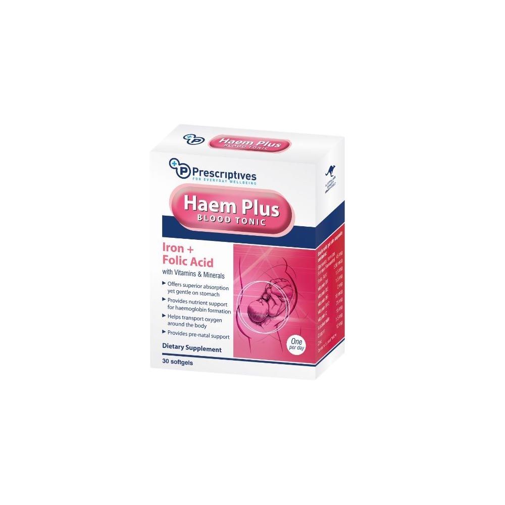 Prescriptives Haem Plus Softgels 30's - Easy Pharmacy LLC
