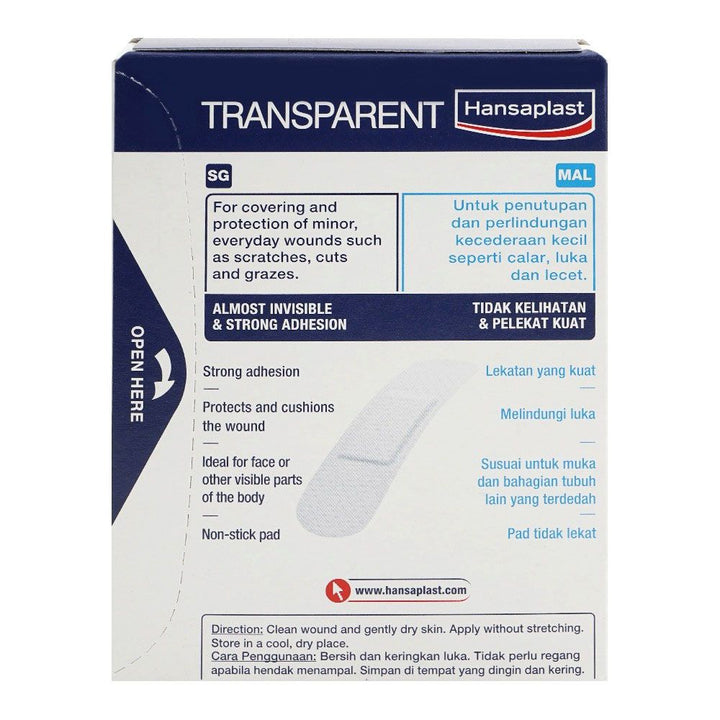 Hansaplast Transparent Strip 20's - Easy Pharmacy LLC
