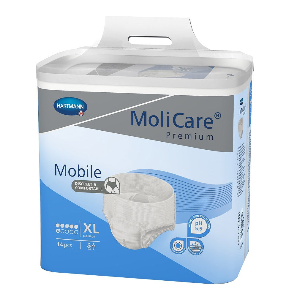 Hartmann Molicare Premium Adult Pull Up Pant Diaper 130 x 170 cm XL 14's - Easy Pharmacy LLC