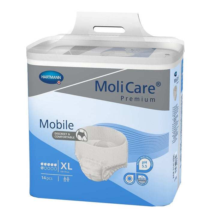 Hartmann Molicare Premium Adult Pull Up Pant Diaper 130 x 170 cm XL 14's - Easy Pharmacy LLC