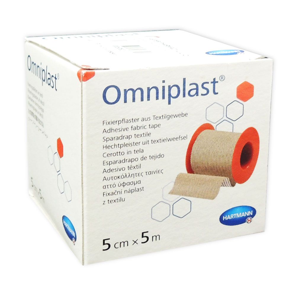 Hartmann Omniplast Adhesive Fabric Tape 5 cm x 5 m 1's - Easy Pharmacy LLC