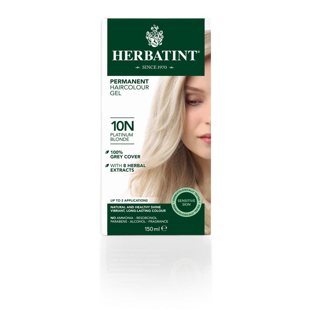 Herbatint 10N Platinum Blonde Hair Color Gel 150 mL - Easy Pharmacy LLC