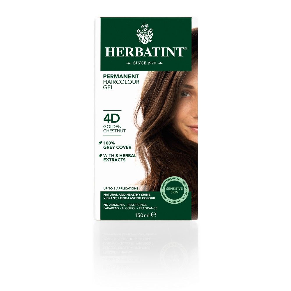 Herbatint 4D Golden Chestnut Hair Colour Gel 150 mL - Easy Pharmacy LLC