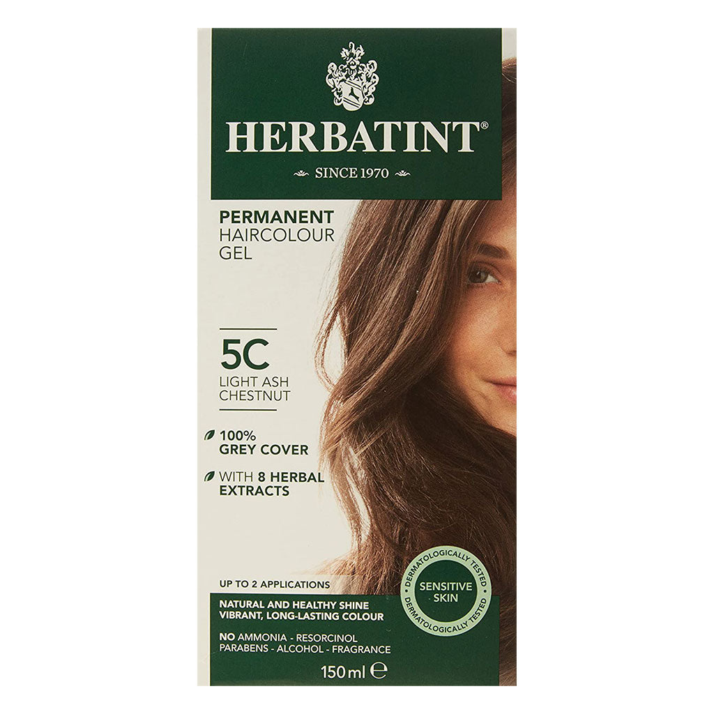 Herbatint 5C Light Ash Chestnut Hair Color Gel 150 mL - Easy Pharmacy LLC