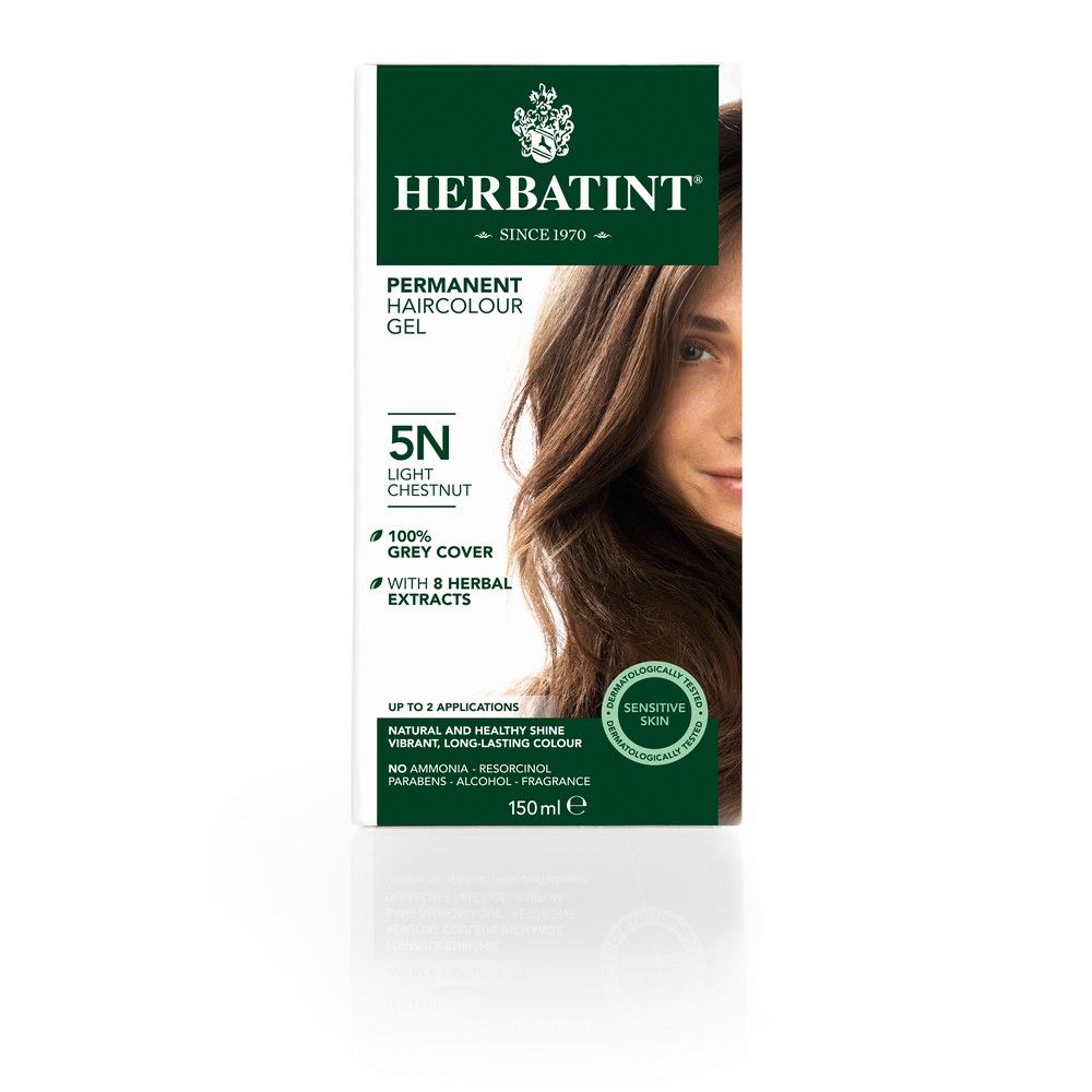 Herbatint 5N Light Chestnut Hair Colour Gel 150 mL - Easy Pharmacy LLC