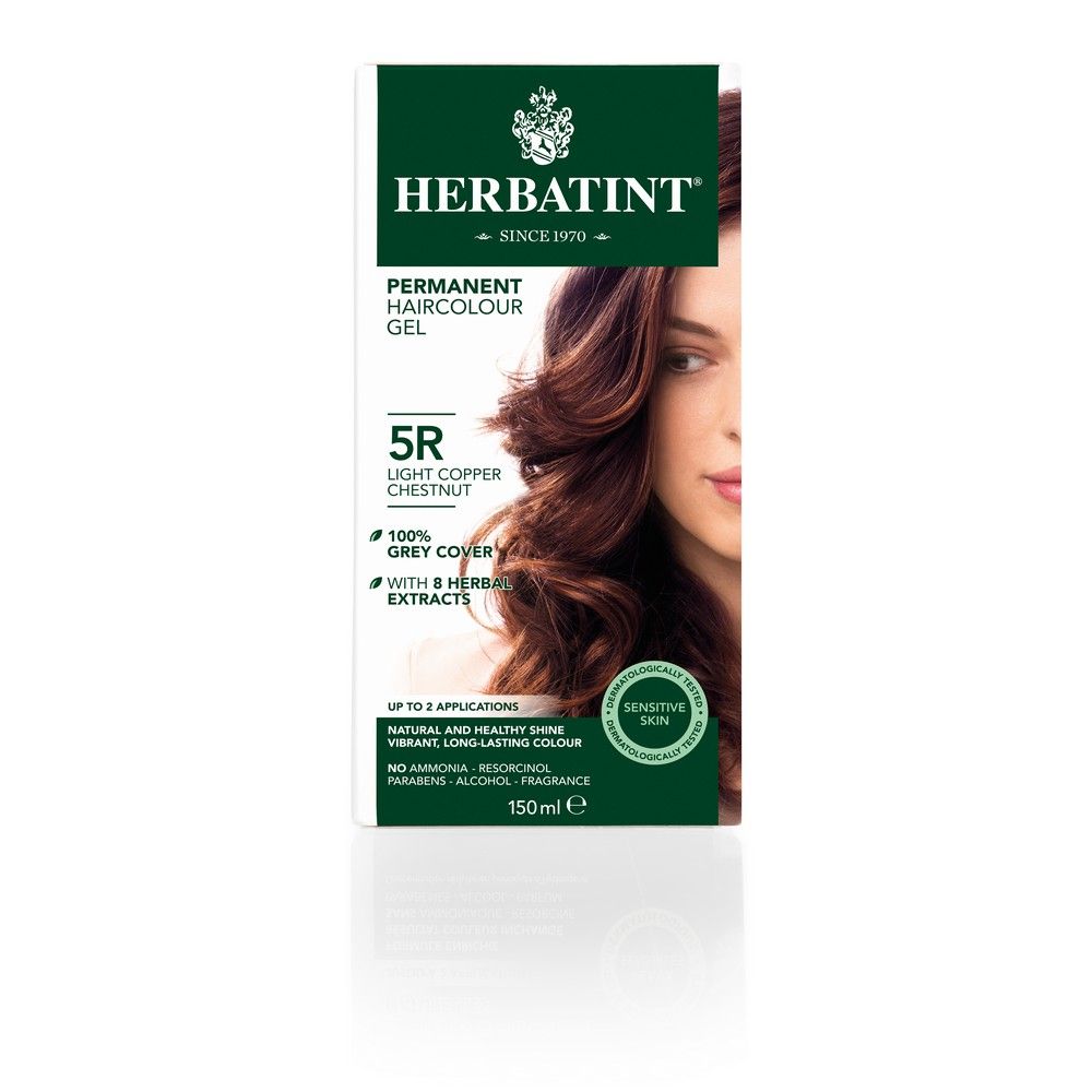 Herbatint 5R Light Copper Chestnut Hair Colour Gel 150 mL - Easy Pharmacy LLC