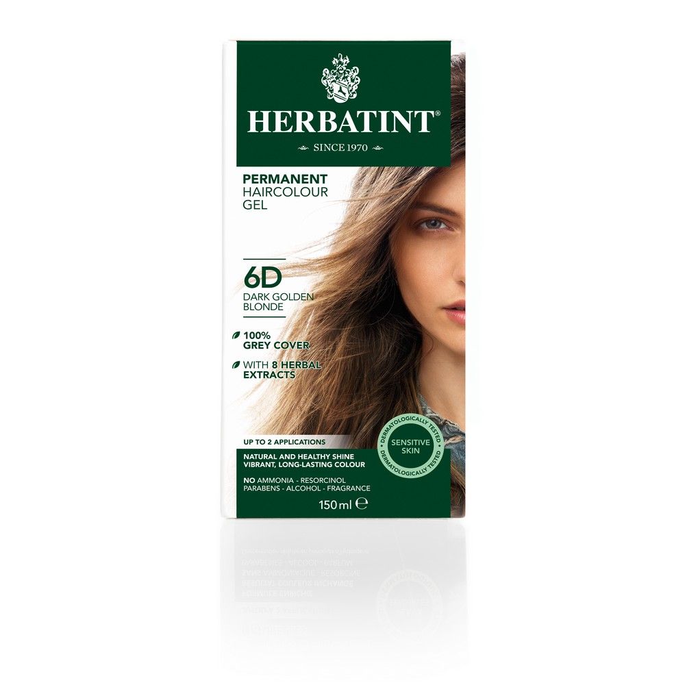 Herbatint 6D Dark Golden Blonde Hair colour Gel 150 mL - Easy Pharmacy LLC