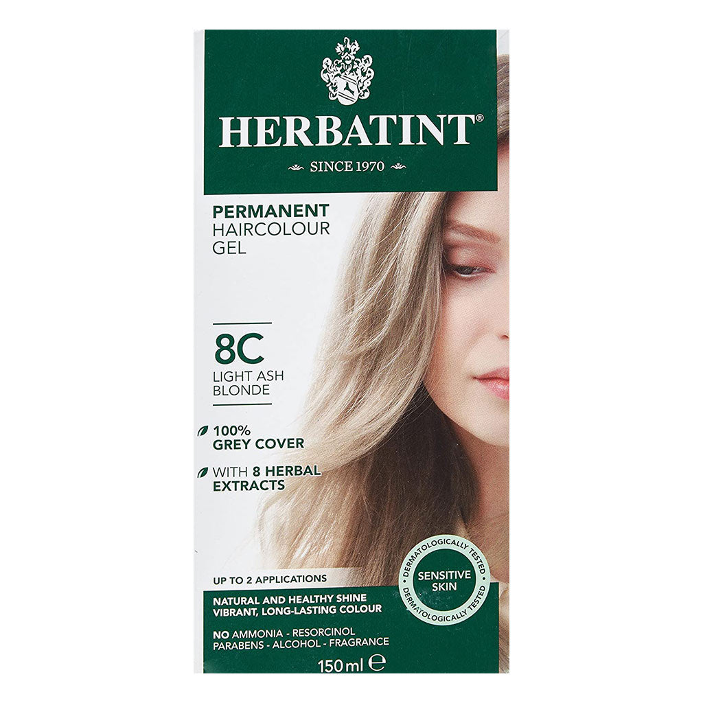 Herbatint 8C Light Ash Blonde Hair Color Gel 150 mL - Easy Pharmacy LLC