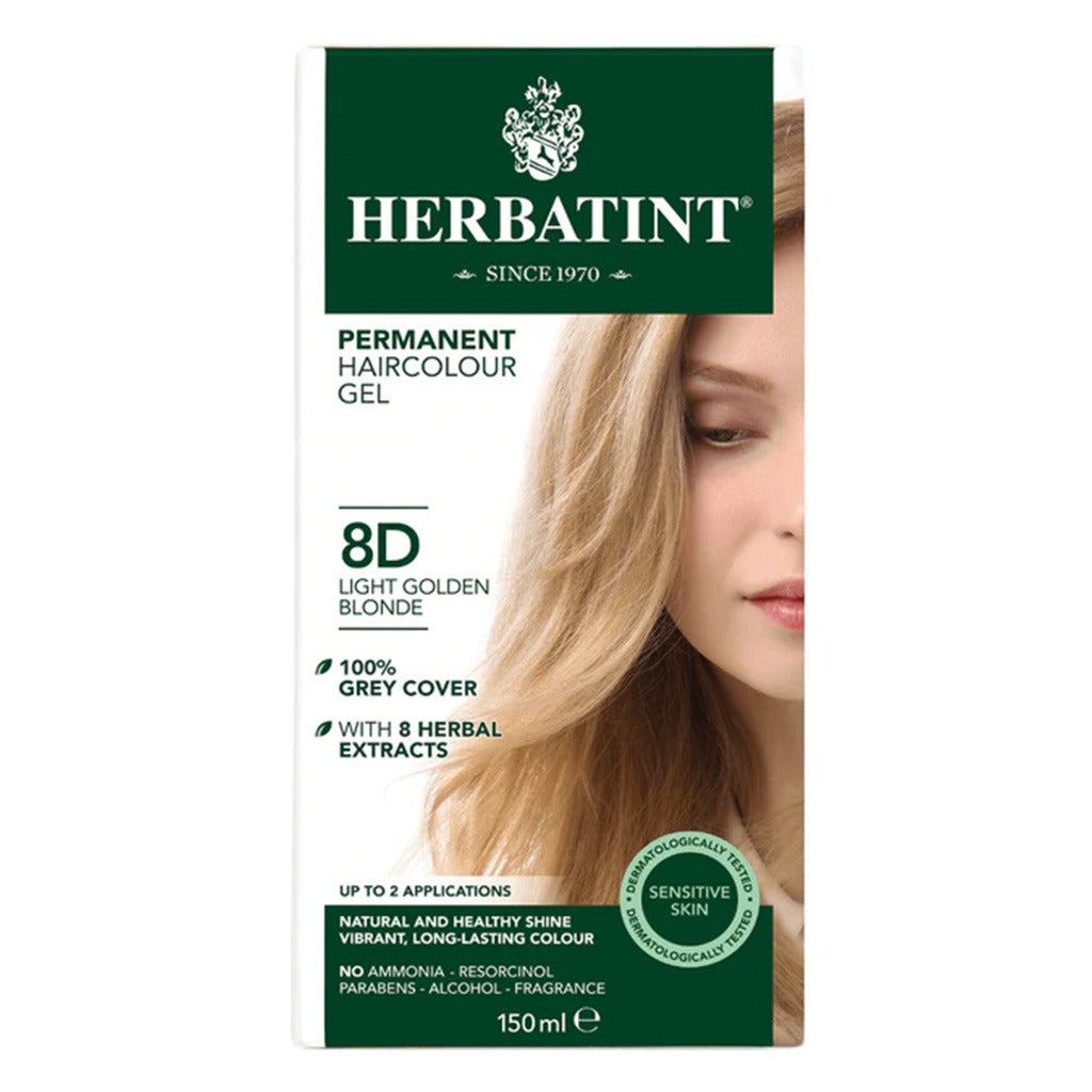Herbatint 8D Light Golden Blonde Hair Color Gel 150 mL - Easy Pharmacy LLC