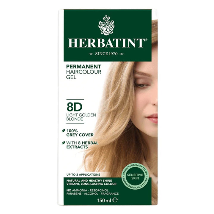 Herbatint 8D Light Golden Blonde Hair Color Gel 150 mL - Easy Pharmacy LLC