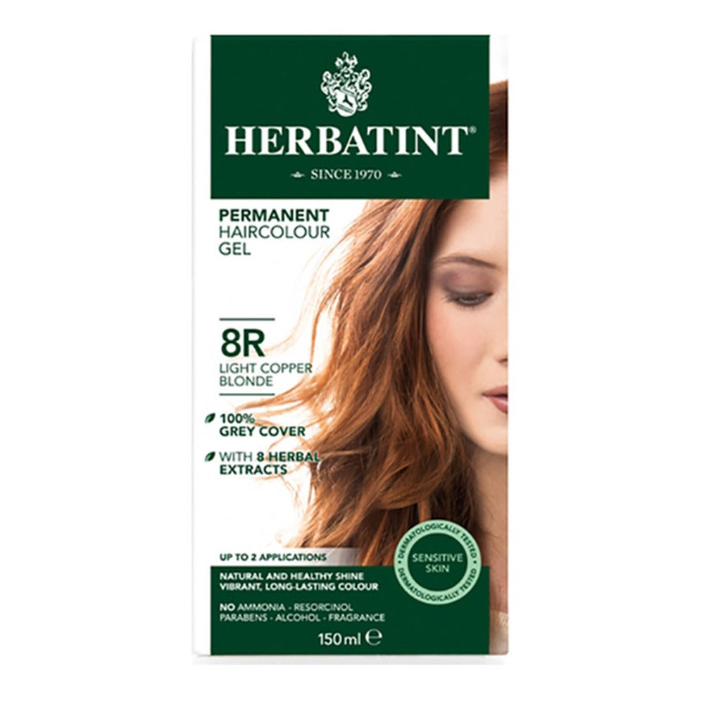 Herbatint 8R Light Copper Blonde Hair Colour Gel 150 mL - Easy Pharmacy LLC