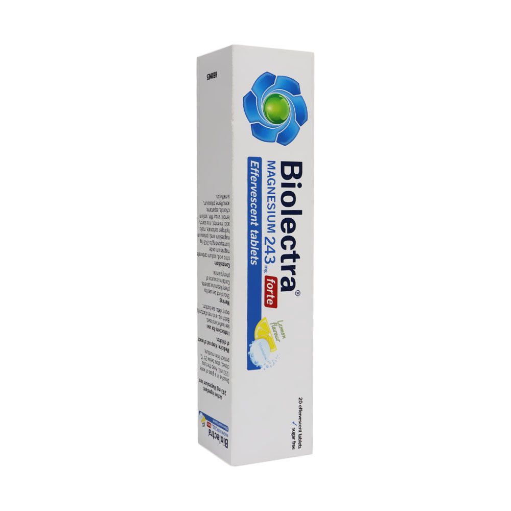 Hermes Biolectra Magnesium 243 mg Forte Effervescent Tablets 20's - Easy Pharmacy LLC