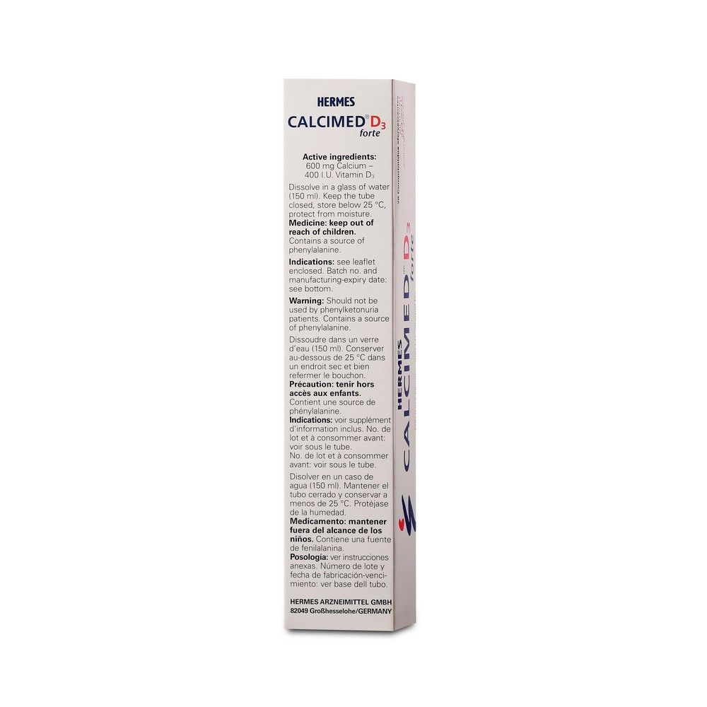Hermes Calcimed D? Forte Effervescent Tablets 20's - Easy Pharmacy LLC