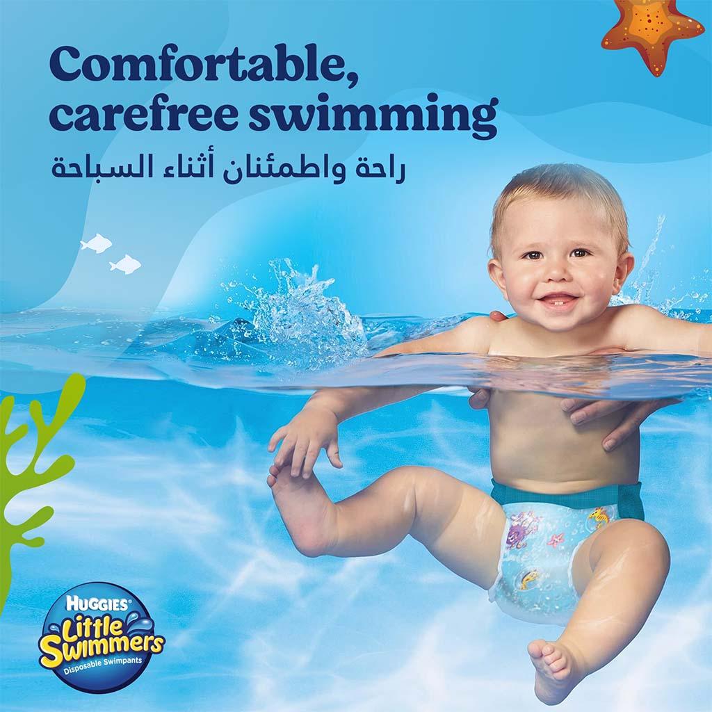 Huggies Little Swimmers Baby Swim Pants, Large Size, 14+Kg, Pack of 10's - Easy Pharmacy LLC