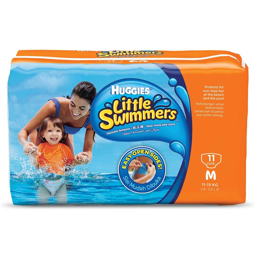 Huggies Little Swimmers Baby Swim Pants, Medium Size, 11-15Kg, Pack of 11's - Easy Pharmacy LLC